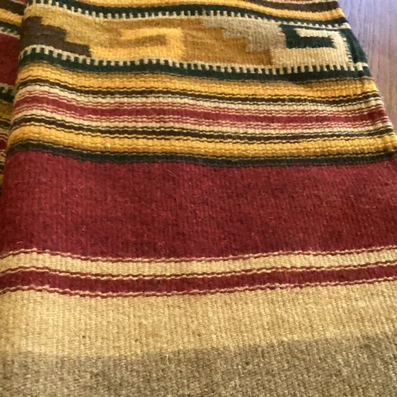 Vintage 1960’s 100% wool south west rug / wall hanging made in Mexico - Picture 2 of 11